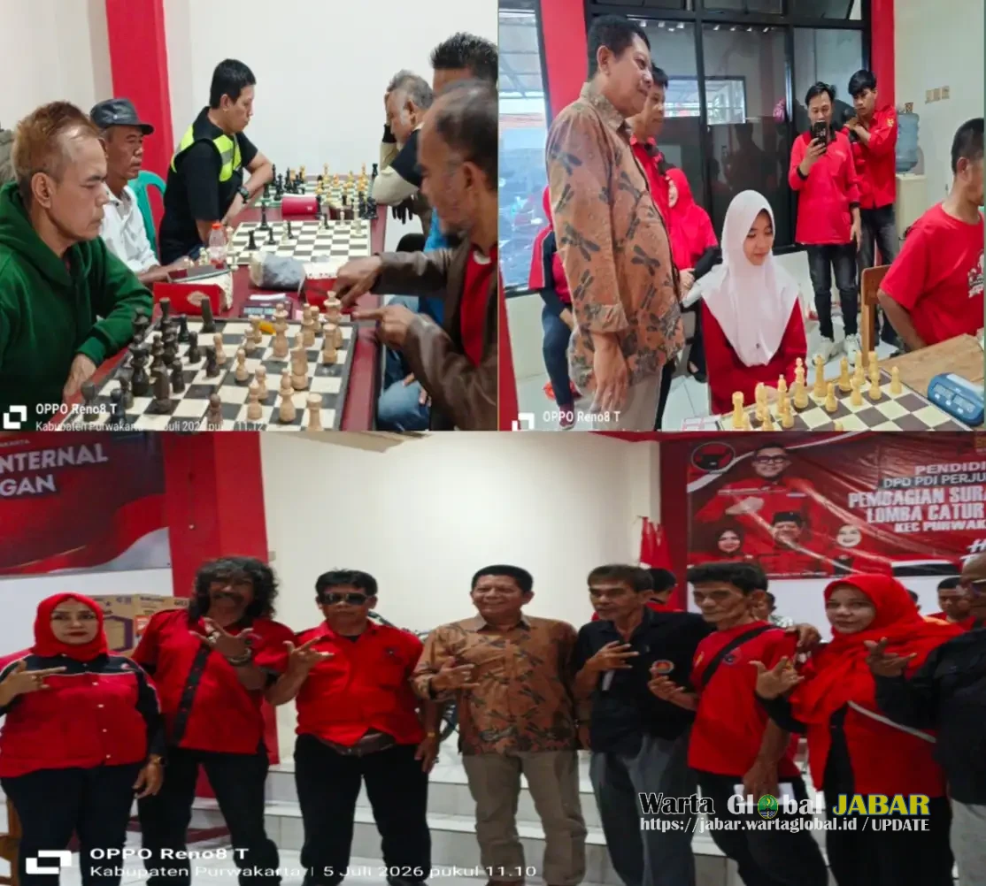 PAC PDI Perjuangan Kecamatan Purwakarta Gelar Turnamen Catur Antar-Ranting Dalam Rangka Bulan Bung Karno