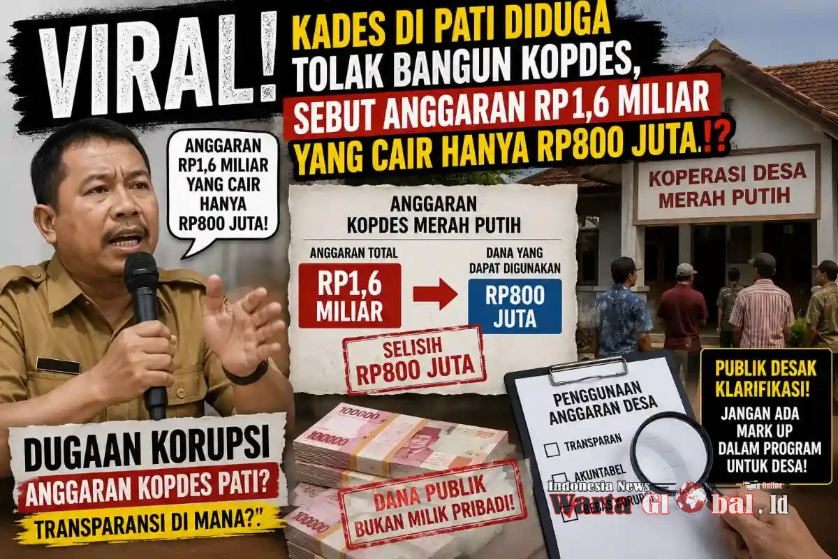 VIRAL! 
Pengakuan Kades di Pati Soal Anggaran Kopdes Merah Putih Jadi Sorotan, Publik Desak Transparansi