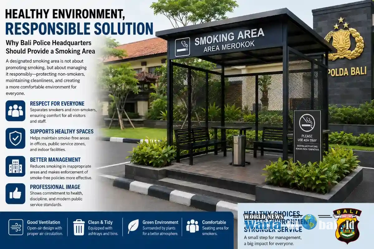 Healthy Living Is More Than a Ban: It's Time for Bali Police Headquarters to Provide a Proper Smoking Area