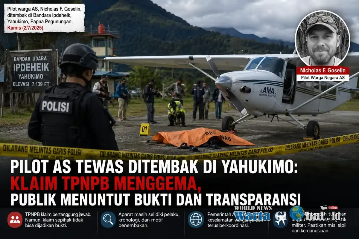 American Pilot Killed, Mission Aircraft Set Ablaze in Papua as Security Concerns Deepen