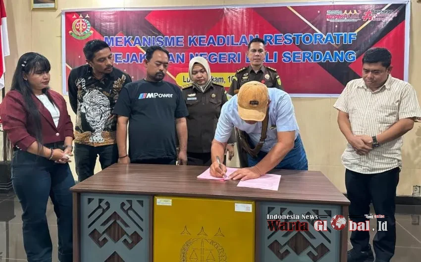 Kejaksaan Negeri Deli Serdang Hentikan Penuntutan Lewat Penerapan Mekanisme Keadilan Restoratif (MKR)